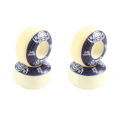 KEEPFIRE 4Pcs Skateboard Wheels 54Mm PU Hardness Skate Board 85A Longboard Wheels For Street Longboa