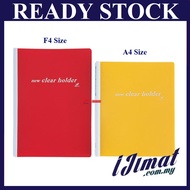 East-File 359F F4 Size Clear Book (Refillable Pockets) / F4 Display Presentation Book / F4 Clear Hol