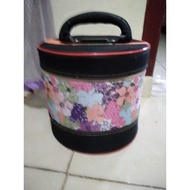 TAS RANTANG /TAS TENONG BULAT 5 liter TEMPAT BERAS MUAT 5 LITER COCOK UNTUK KONDANGAN/KOSMETIK/DLL