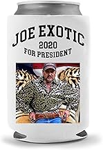 Cool Coast Products | Funny Tiger King Joe Exotic Parody Coolies - Big Cat Carole Baskin Funny Beer Can Coolies | Neoprene Insulated | Beverage Cans Bottles | Cold Beer Tailgating (2020 President)