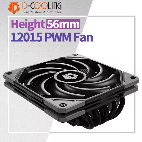 ID-COOLING IS-50X ITX Air-cooling CPU Cooler 5 Heat Pipes 4Pin PWM 12015 Fan For Intel LGA 1700 1200
