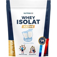 NUTRI & CO Whey Isolate Native – Sehingga 94% Protein – Rendah Laktosa Perancis Mudah Dicerna – Kaya
