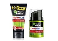 ( คูปองส่งฟรี / 100 / 150 กรัม + 40 มล. ) GARNIER MEN ACNO FIGHT  สำหรับผู้ชาย แอคโนไฟท์ สครับอินโฟม