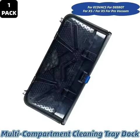 1PC Multi-Compartment Cleaning Tray Dock Space-Saving Storage For Brush Heads For ECOVACS For DEEBOT