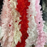 Price 1m of MULTI-COLOR LASER PLEATED FLOWERS (sold by 1m)
