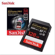 新版 SanDisk 128G Extreme PRO SDXC 200MB 相機記憶卡 (SD-SDXXD-128G)