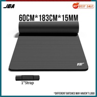 JBA Yoga Mat Good Quality 15mm Thick Wide Set With Strap Carrier Bag NBR Durable Soft Waterproof Wor