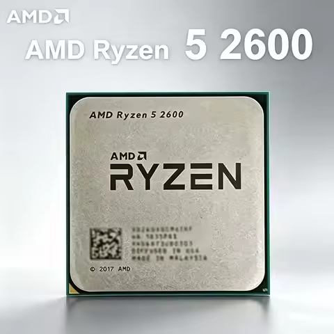 AMD Ryzen 5 2600 R5 2600 YD2600BBM6IAF CPU Processor 65W Socket AM4 Six-Core Twelve-Thread 3.4 GHz
