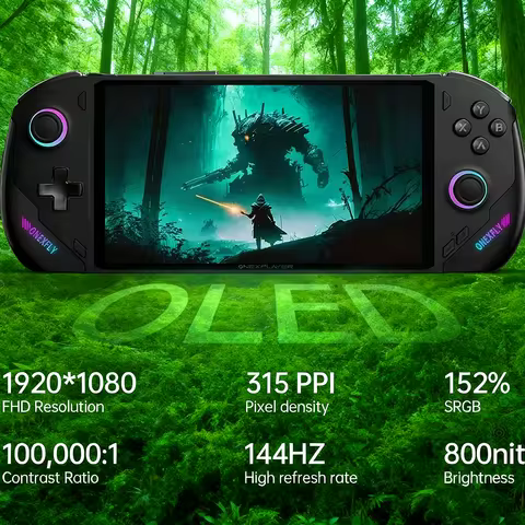 OnexPlayer ONEXFLY F1 PRO Game Console AMD AI 9 365 AI 9 HX370 7 Inch OLED 144HZ Wins Gaming 3A Play