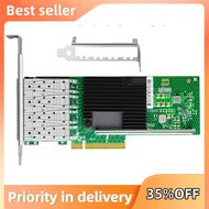 X710-DA4 PCIe X8 LAN Ethernet Card + 10 Gigabit Quad Port Fiber Network Adapter NIC for Server NAS E