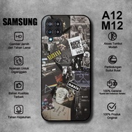 HP Softcase Glass Kaca SAMSUNG A12 M12hp MUSIC BAND Motif - SAMSUNG A12 Case - SAMSUNG M12 Casing