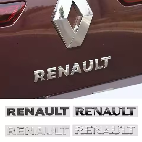 Car Tail Letter Logo Sticker body Decoration Accessories For Renault Clio Sandero Captur Megane R5 4