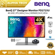 BenQ 27’’ Designer Monitor PD2725U - 4K UHD | IPS | 60hz | 5ms | HDR400 |16:9 | VESA | ThunderBolt 3