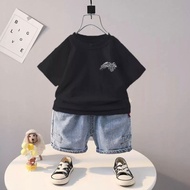 DBOX BOYS AND GIRLS CLOTHING SET AGED 6 MONTHS - 5 YEARS WING MOTIF SHORT SLEEVES