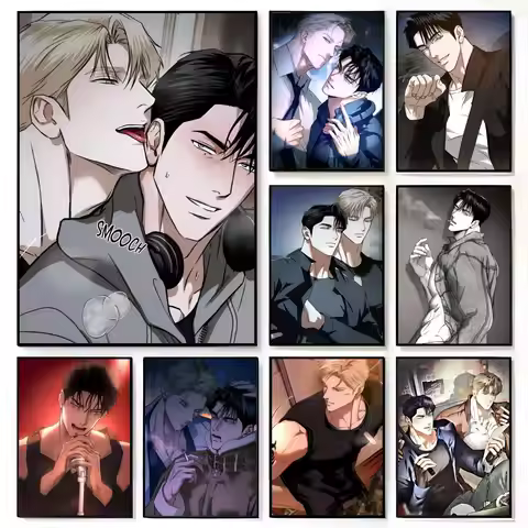 Hot Romantic Dramatic BL Manga F-FlashLight Poster American Film Mural Home Childrens Room Wall Deco