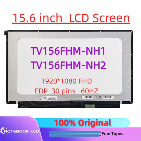 15.6 Laptop LCD Screen TV156FHM-NH1 TV156FHM-NH2 for Huawei MateBook D15 BOh-WAQ9R Boh -WAQ9RP Boh-W