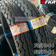 SIZE 14 TAYAR HT200 FKR 70/90-14 , 80/90-14 Tubeless Tyre Bunga TT100 EGO SOLARIZ AVANTIZ
