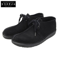 Clarks Desert Trek 男士鞋，絨面革，黑色，尺寸 26.5cm（二手）