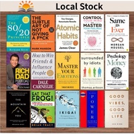 Original Books Self help book collection/psychology books/Atomic Habits/Rich Dad Poor Dad/The Psycho