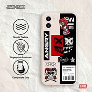 Case Infinix AM085 Smart 5 Smart 6 Smart 4 Smart 7 Hot 9 Play Hot 10 Play Note 12i Hot 11 Hot 10 Hot 10s Hot 12 Play Casing HP Custom Softcase Animasi Karakter Angry Smile Kamera Pro