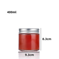 ZOWOKI Toples Jar Botol Kaca Tutup Aluminium 250ml 400ml 500ml 750ml Toples Jar Kaca + Tutup Aluminu