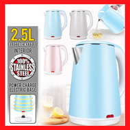 Electric Kettle 2.5L Extra Big Stainless Steel Cordless Automatic Cut Off Boiler Jug Teapot Cerek
