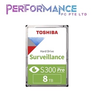 TOSHIBA S300 PRO SURVEILLANCE INTERNAL 3.5" HDD 8TB / 10TB  7200 rpm (3 YEARS WARRANTY)