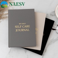 NAESV Gratitude Journal, A5 Cloth Cover Five-minute Journal, Watercolor Cloth Gratitude Diary Waterp