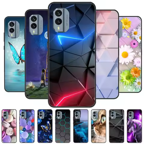 For Nokia X30 5G Case Wolf Lion Painted TPU Silicone Soft Phone Cover for Nokia X30 2022 X 30 Back C