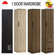 *Compact Space Saving 1-Door Wardrobe