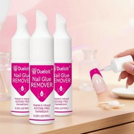 Press-On Nail Glue Remover 10ML (3/5pcs) – Acetone-Free, Vitamin E & Pry-Cap Quick-Penetrating Formu
