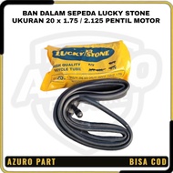 LUCKY STONE BICYCLE INNER TYRE SIZE 20 x 1.75 / 2.125 MOTORCYCLE VALVE