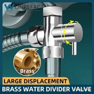 Bathroom Shower Head Diverter Valve Three-Way Switchable Valve Brass Diverter Valve Independent Swit