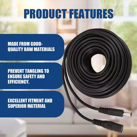Persevering- DC Power Extension Cable Connector Extension Cord Jack Adapter Lead Cable DC5521 Connec