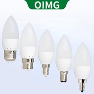 OIMG E14/E27/E12/B22/B15 LED Candle Halogen Light Bulb (3W)