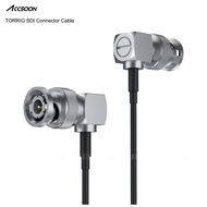 Accsoon SDI Cable (Black) Accsoon SDI Cable, 80cm/2.6 ft Right Angle to Right Angle Video Transmissi