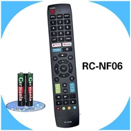 รีโมททีวี Smart TV HD Aco natic  รุ่น RC-NF06 ใช้สำหรับ 32HS400AN,40HS400AN,42HS400AN,43HS400AN,50US
