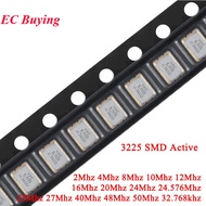 5Pcs 3225 SMD Active Crystal Oscillator 2Mhz 4Mhz 8Mhz 10Mhz 12Mhz 16Mhz 20Mhz 24Mhz 25Mhz 27Mhz 32.