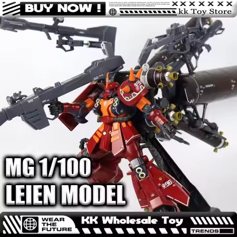 LENEN MG 1/100 MS-06R Zaku Ii High Mobility Type Reuse P Device Assembly Model Kits Plastic skeleton