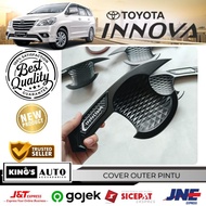 Innova 2007 2015 Outer Door Cover Matte Black Car Accessories
