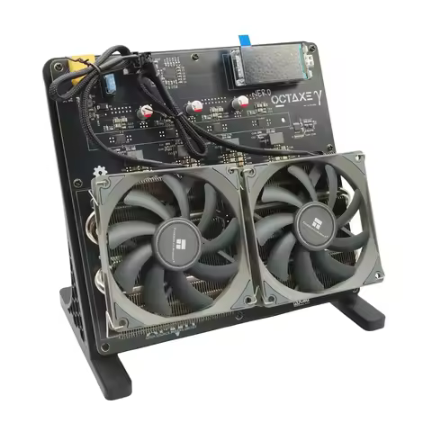 Nerdqaxe miner 9.6th Bitcoin Miner with 16J/Th 160W Low Power Silent Home Mining 8* BM1370 Nerdqaxe+