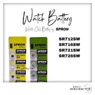 SPRON SR712SW SR716SW SR721SW SR726SW JAPAN SILVER OXIDE WATCH BUTTON BATTERY 1.55V