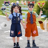 Zootopia Anime Characters Costume Judy Nick Clothes Set For Kids Girls Halloween Cosplay Costume Su