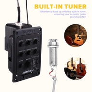 【SUNNY2015 SHIPPING】201Piezo Guitar Pickup Preamp Module with 4-Band EQ Tuner &amp Mic Blend–Designe