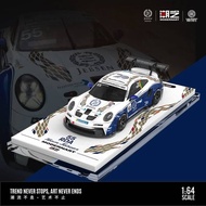 ModernArt x WRT 1:64 Diecast 911 GT3 Cup White-Blue #55