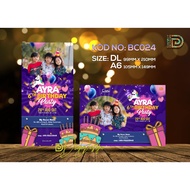 Kad Hari Jadi / Kad Jemputan / Birthday Invitation Kod No. BC024