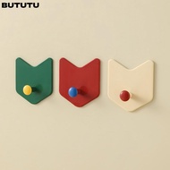 BUTUTU 3Pcs/Set Strong Adhesive Hook, Dopamine Arrow Shape Door Hook, Creative Multi-functional Punc