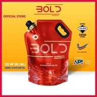 BOLD SIRIM 20w50 4L Semi Synthetic Car Engine Oil SP Lubricant 20w-50 Minyak Hitam Enjin Kereta Prot