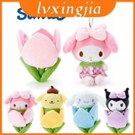 Melody Kuromi My Plush Toy Tulips Cinnamonroll Gift Keychain