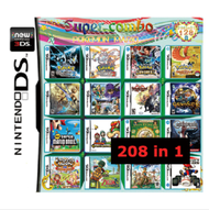 208 Games in 1 Game Cartridge Multicart for Nintendo New 2DS LL/XL NDSL NDSI LL/XL DS NDS NDSL NDSI 2DS 3DS